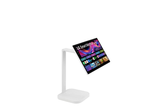 LG 32U889SA-W – Moniteur Smart 32" UHD 4K IPS SWING sur pied avec batterie intégrée