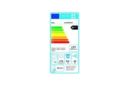 Sèche-linge pompe à chaleur Beko D5H284930W