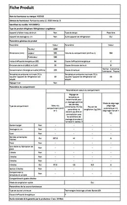 Réfrigérateur congélateur en bas Hisense HCN300BFC1 Noir