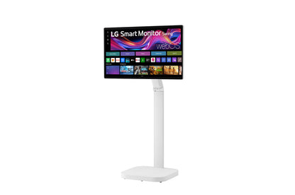 LG 32U889SA-W – Moniteur Smart 32" UHD 4K IPS SWING sur pied avec batterie intégrée