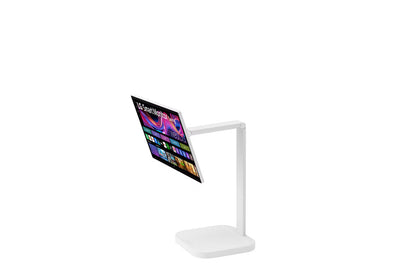 LG 32U889SA-W – Moniteur Smart 32" UHD 4K IPS SWING sur pied avec batterie intégrée