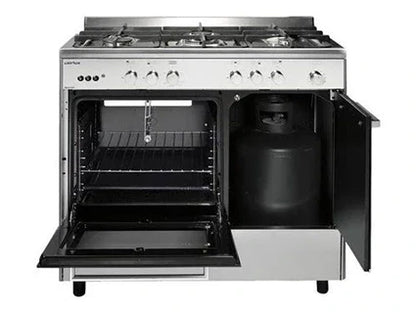 Piano de cuisson Airlux AA9PCGIX2 Butamax - Butanette 90cm Gaz noir inox