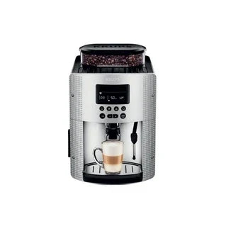 Combiné expresso cafetière Seb Krups Essential EA815E70 - Machine à café automatique avec mousseur à lait - 15 bar - argent
