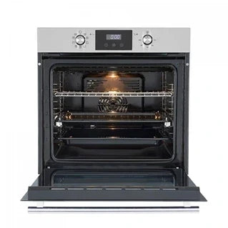 Four encastrable Linarie Four encastrable émail lisse LABO73MX2 73 litres Multifonctions 2 plats couleur verre noir-Inox