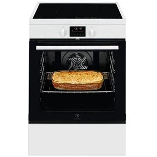 Cuisinière induction Electrolux SurroundCook LKI64890BW - Cuisinière - pose libre - largeur : 59.6 cm - profondeur : 60 cm - hauteur : 85 cm - avec système auto-nettoyant - blanc