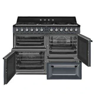 Piano de cuisson Smeg VICTORIA 110cm MIXTE GRIS - TR4110GR