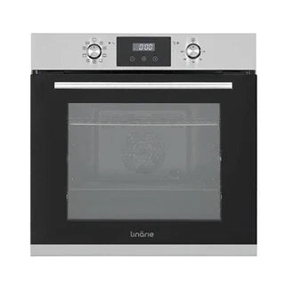 Four encastrable Linarie Four encastrable émail lisse LABO73MX2 73 litres Multifonctions 2 plats couleur verre noir-Inox