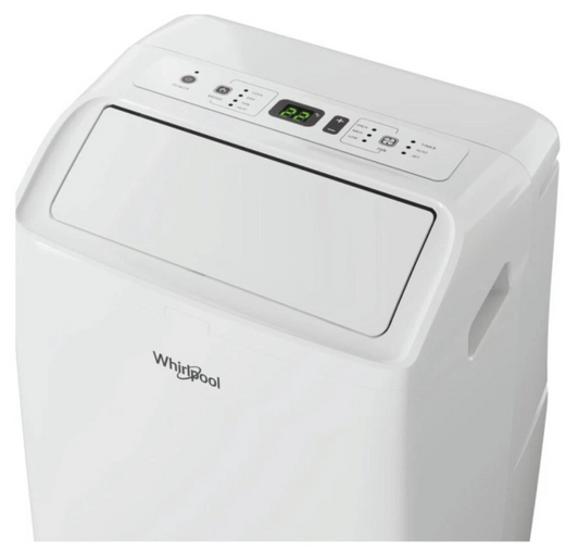 Climatiseur Mobile Réversible Whirlpool PACF212HPW – 3300 W, Classe A/A+, R290, 6ème Sens