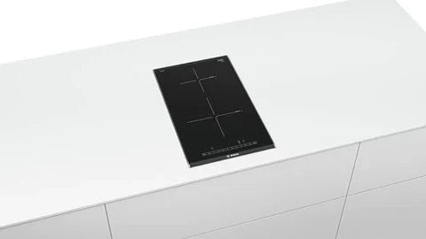 Plaque mixte Bosch Serie | 6 PIB375FB1E - Table de cuisson à induction - 2 plaques de cuisson - Niche - largeur : 27 cm - profondeur : 49 cm - avec garnitures avant et
