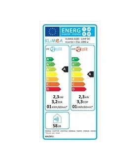 Climatiseur fixe Klimea Climatiseur fixe 12 HP inverter 3,1 kW