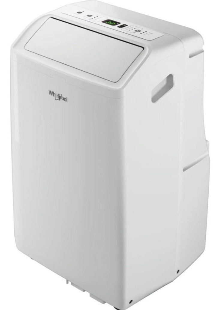 Climatiseur Mobile Réversible Whirlpool PACF212HPW – 3300 W, Classe A/A+, R290, 6ème Sens