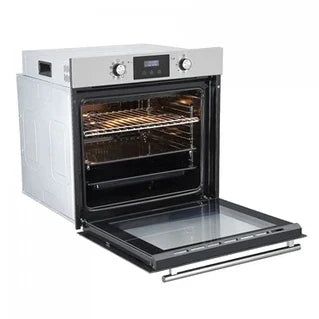 Four encastrable Linarie Four encastrable émail lisse LABO73MX2 73 litres Multifonctions 2 plats couleur verre noir-Inox
