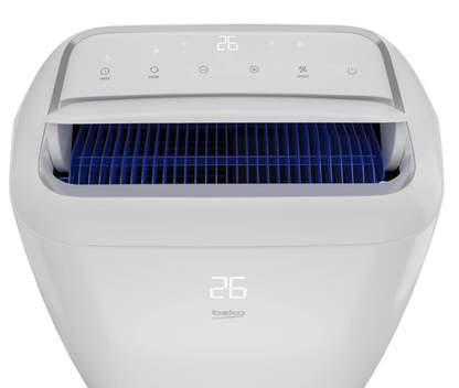 Climatiseur Mobile Réversible Beko BP1125H – 3500 W, Connecté, Commandes Vocales, 65 dB