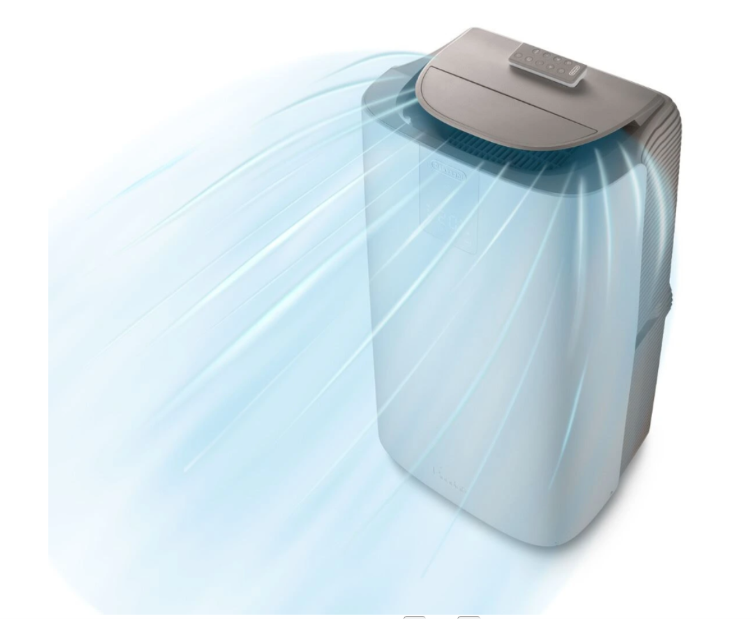 Climatiseur Mobile De'Longhi PACAP120 GentleJet – 12000 BTU, Classe A+, R290, GentleJet 180°