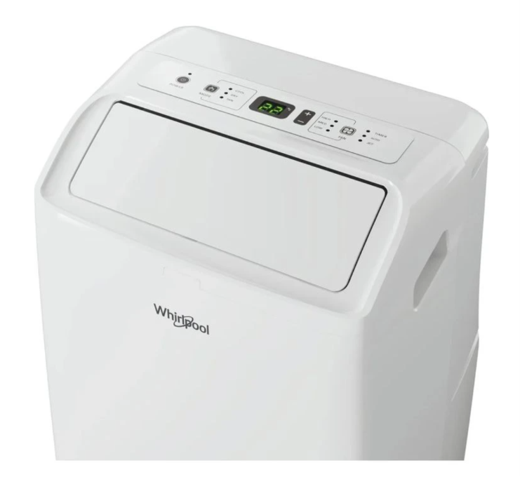 Climatiseur Mobile Whirlpool PACF212CO W – 12000 BTU, Classe A, R290, 6ème Sens