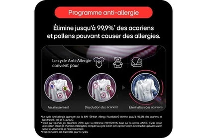Sèche-linge pompe à chaleur Lg RH9X71WH Blanc