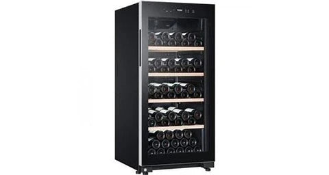 Cave a vin de service Haier hws116gae - - pose libre - 116 bouteilles h126. 5 x l59,5 cm - noir