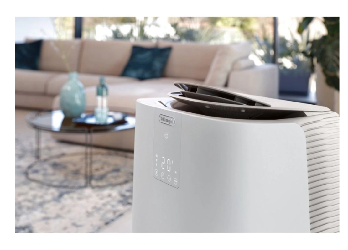 Climatiseur Mobile De'Longhi PACAP98 GentleJet – 11500 BTU, Classe A+, R290, GentleJet 180°