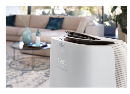 Climatiseur Mobile De'Longhi PACAP98 GentleJet – 11500 BTU, Classe A+, R290, GentleJet 180°
