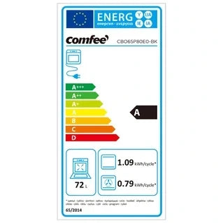Four encastrable Comfee Four encastrable noir multifonction 72 L CBO65P80E0-BK