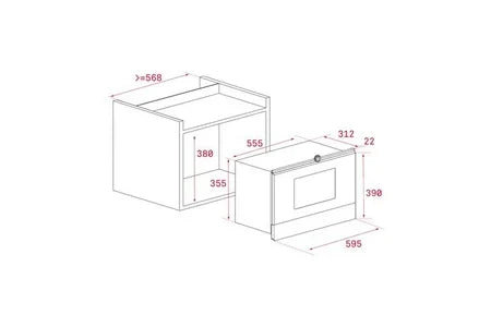 Micro-ondes + Gril Teka ML 822 BIS R