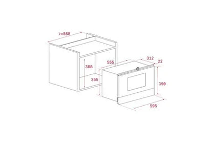 Micro-ondes + Gril Teka ML 822 BIS R