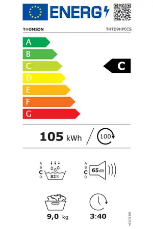 Sèche-linge pompe à chaleur Thomson THTD9HPCCS