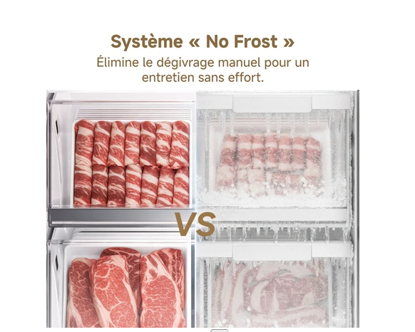 Réfrigérateur congélateur en bas Dreame Mega Pro 409 L