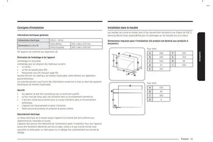 Micro-ondes mono-fonction Samsung NQ5B4513GBS